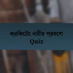 ক্রিকেটে নারীর প্রবেশ Quiz